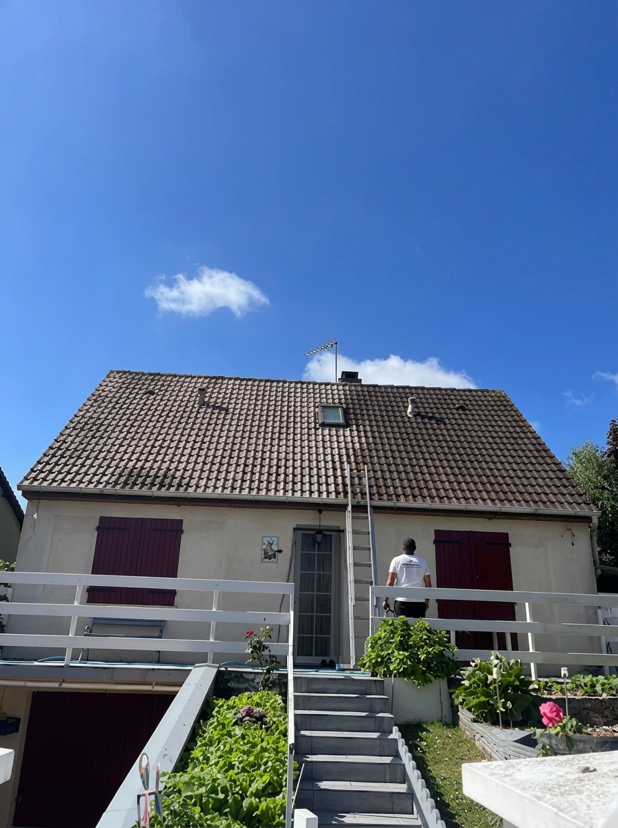Intervention sur la toiture d'un pavillon par WT Couverture